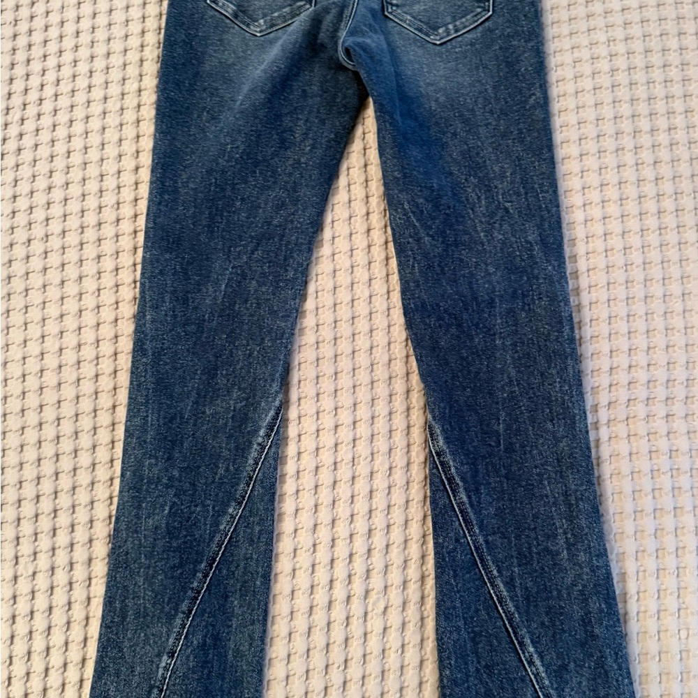 Express Dark Blue Flare Jeans - Picture 2 of 4